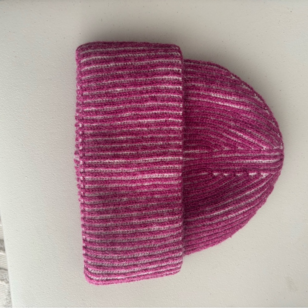 Anthropologie Pink Knit Beanie